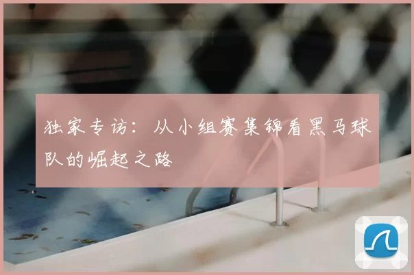 独家专访：从小组赛集锦看黑马球队的崛起之路